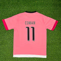 Juventus Pink Retro Football Jersey – Kingsley Coman – Back View