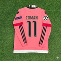 Juventus Pink Retro 2015-2016 Pink Jersey – Kingsley Coman – Back View