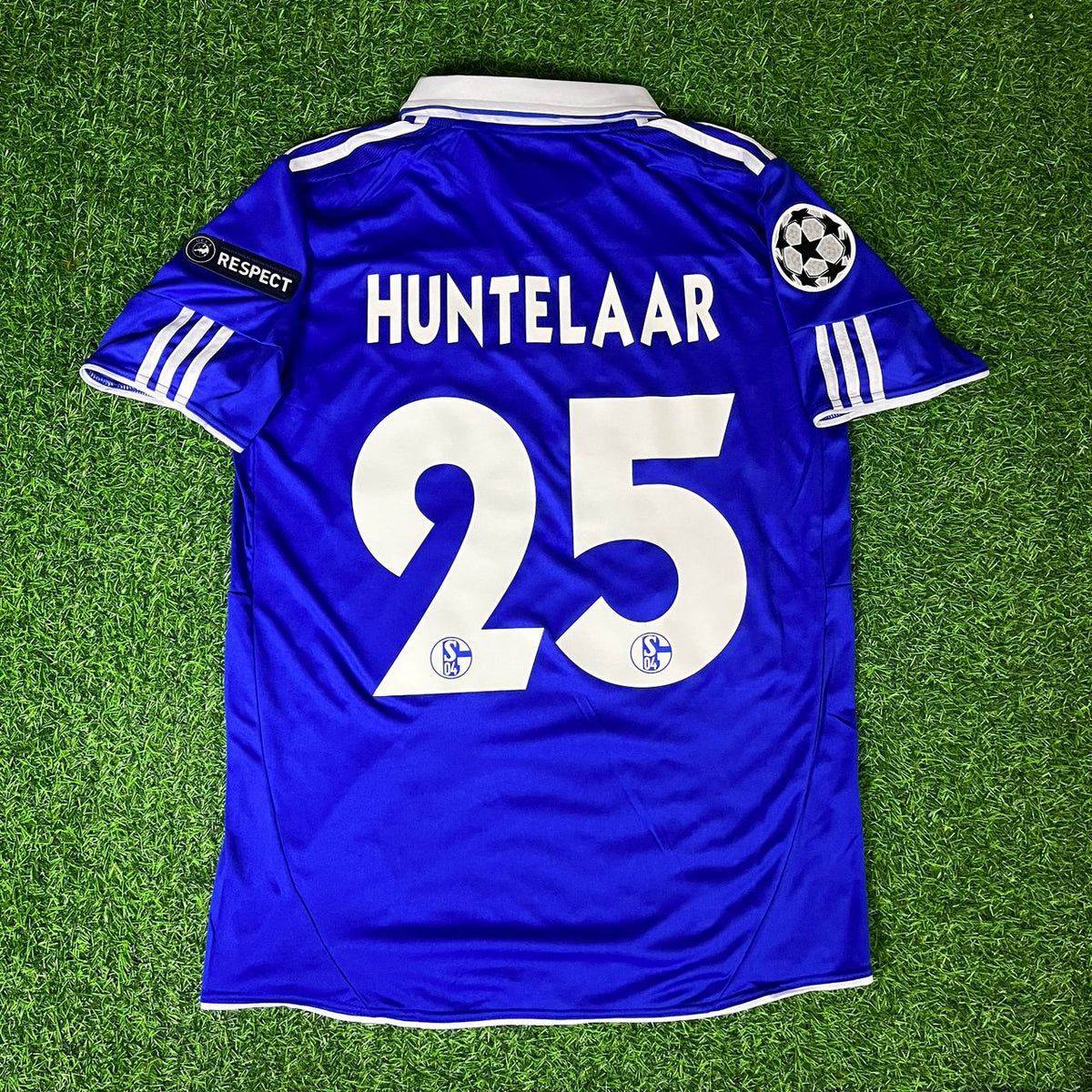 2010/11 Klaas-Jan Huntelaar Schalke 04 Retro Football Jersey Champions League Season – Back View