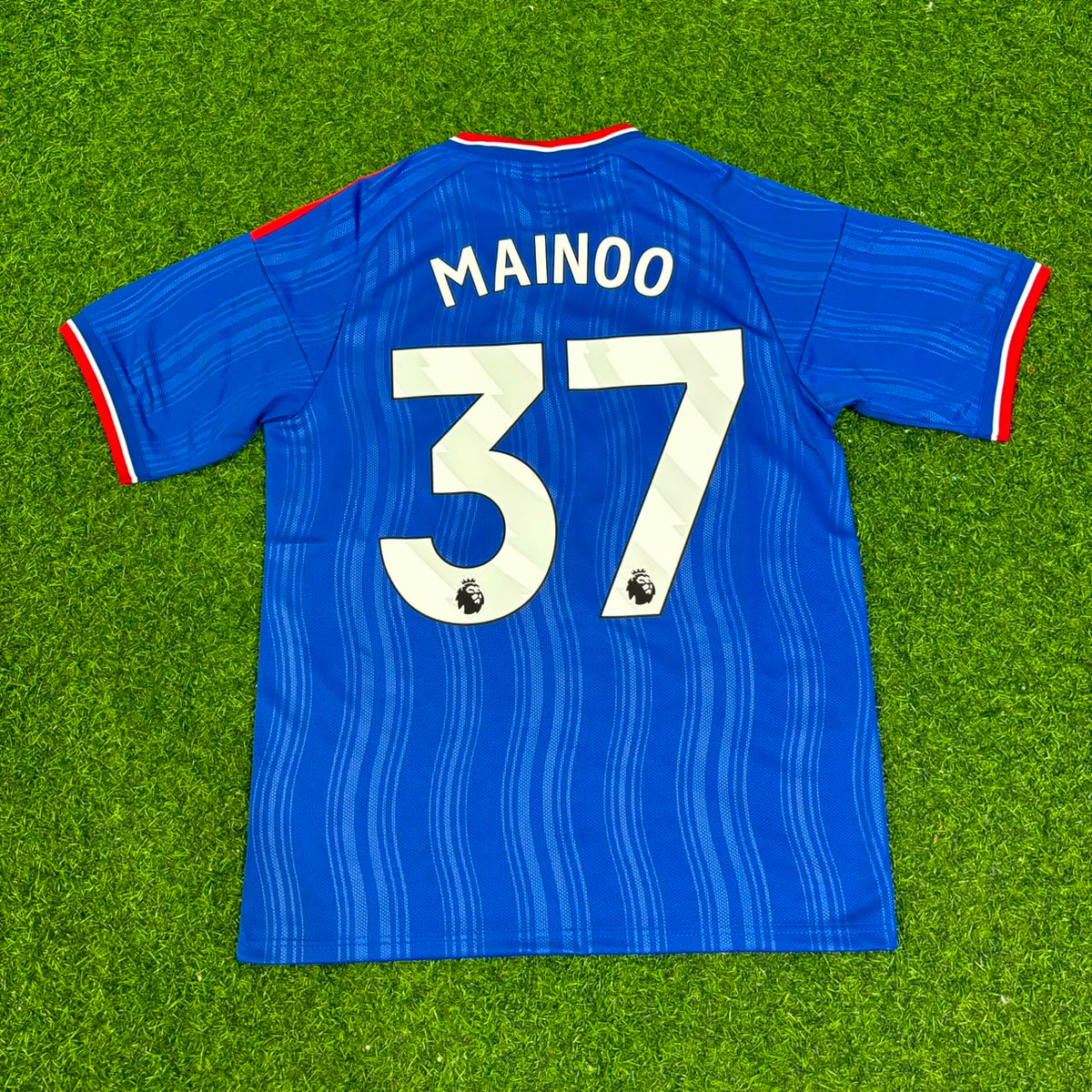 Kobbie Mainoo #37 Manchester United Blue New Season 2027 Jersey – Back View