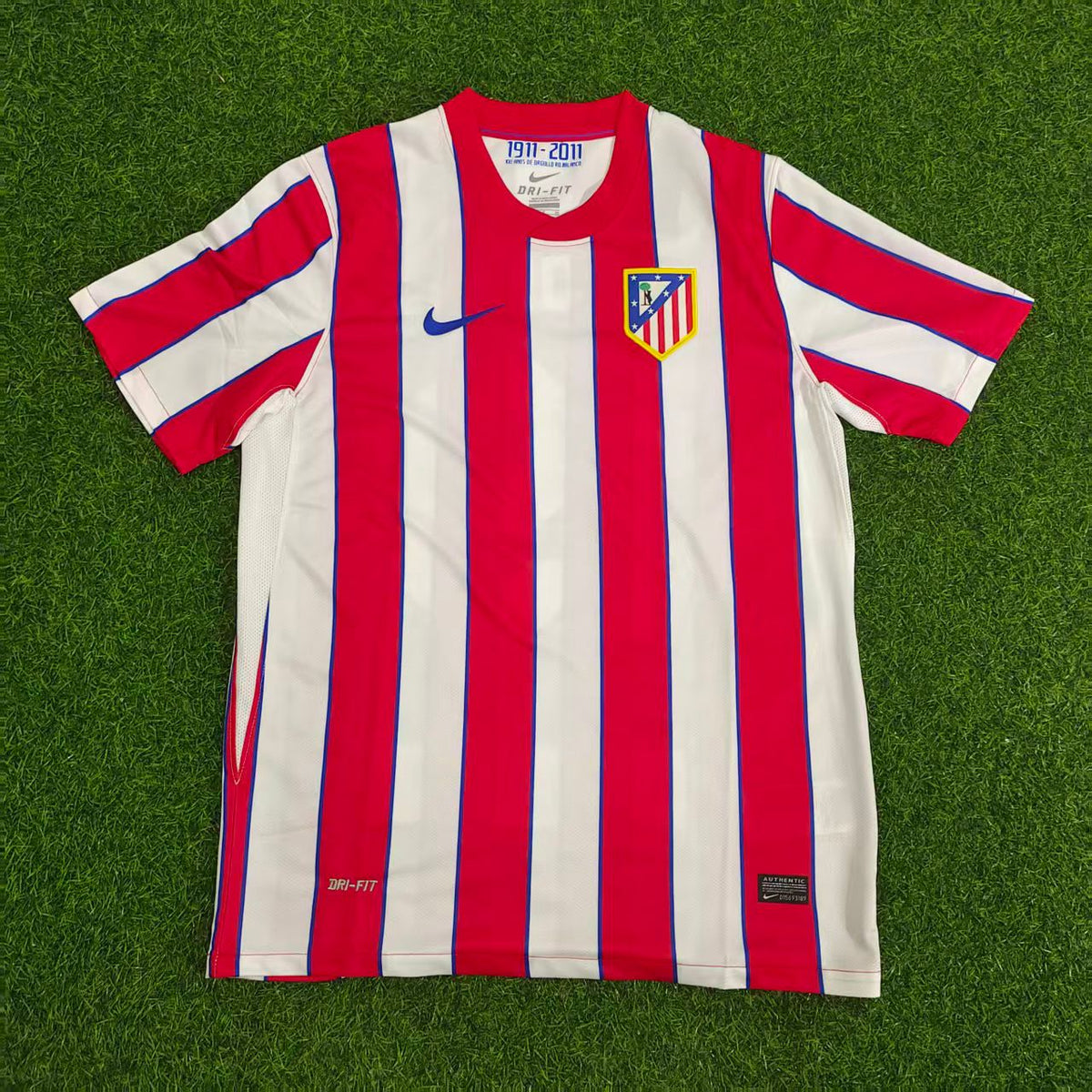 2011/12 Koke Atletico Madrid Retro Football Jersey – Front View