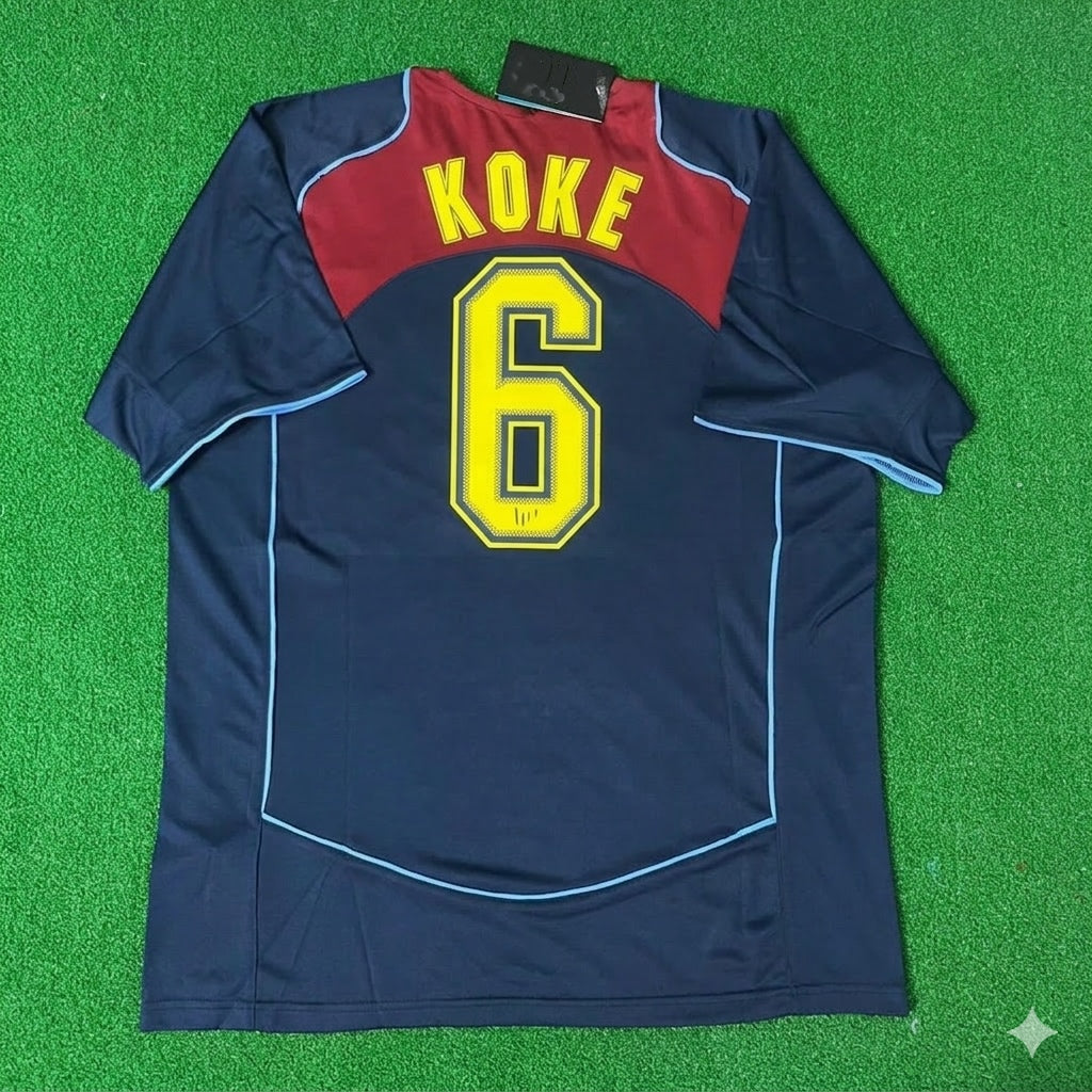 Koke #6 Atletico Madrid SpiderMan Retro Football Jersey – Back View