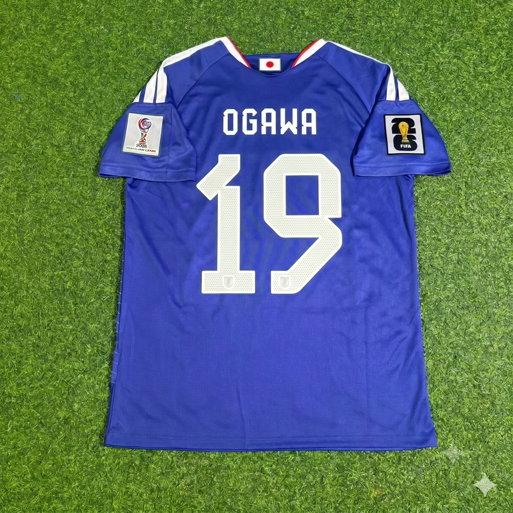 Koki Ogawa Japan 2026 World Cup Football Jersey – Back View