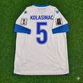 Sead Kolasinac Bosnia and Herzegovina 2026 World Cup Away White Football Jersey – Back View