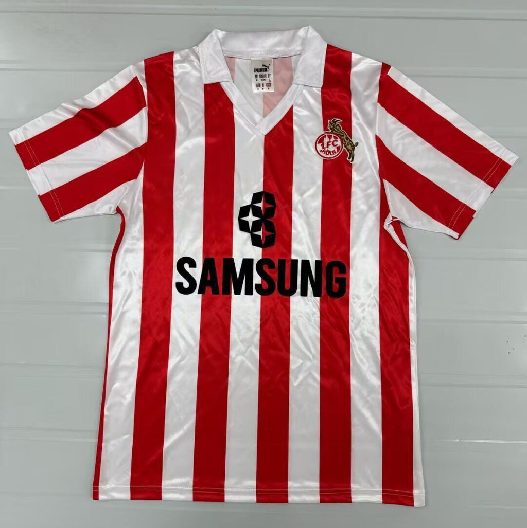 FC Köln 1988/89 Saison Heim Retro – Back View