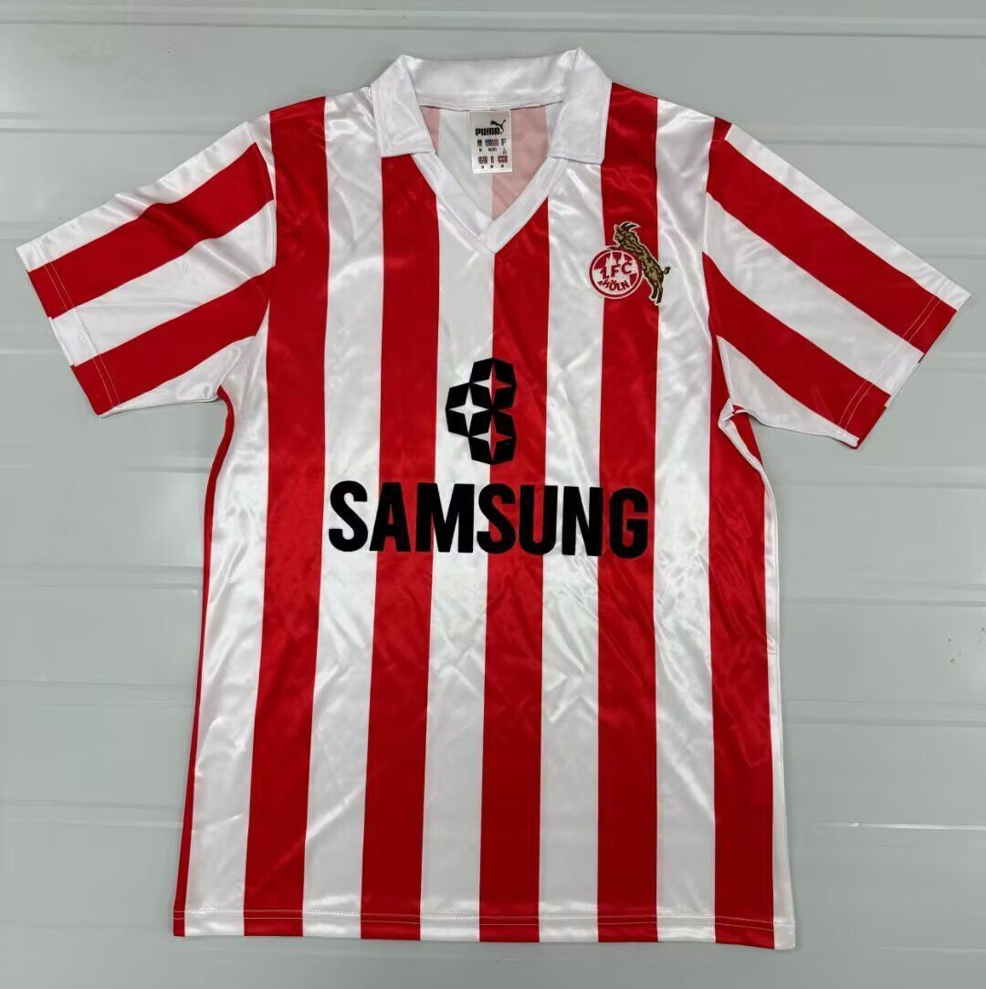 FC Köln 1988/89 Saison Heim Retro – Back View