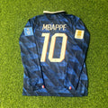 Kylian Mbappé #10 France 2026 World Cup Home Long Sleeve Football Jersey – Back View