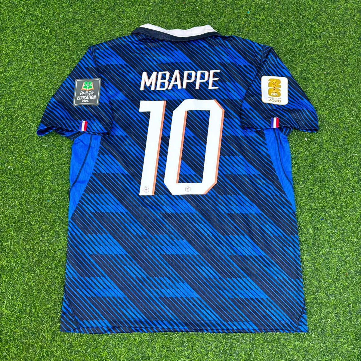 France Home 2026 World Cup Blue Football Jersey – Kylian Mbappé #10 – Back View