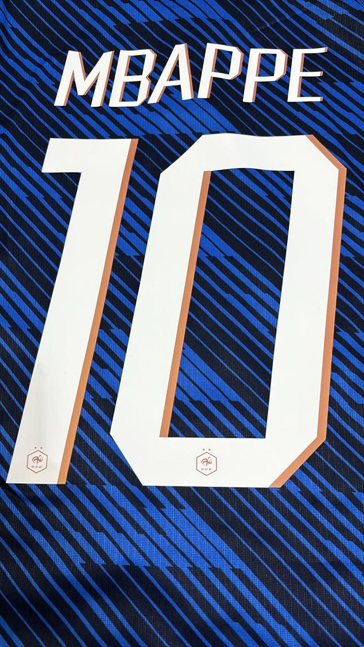 France Home 2026 World Cup Blue Football Jersey – Kylian Mbappé #10 – Detailed View