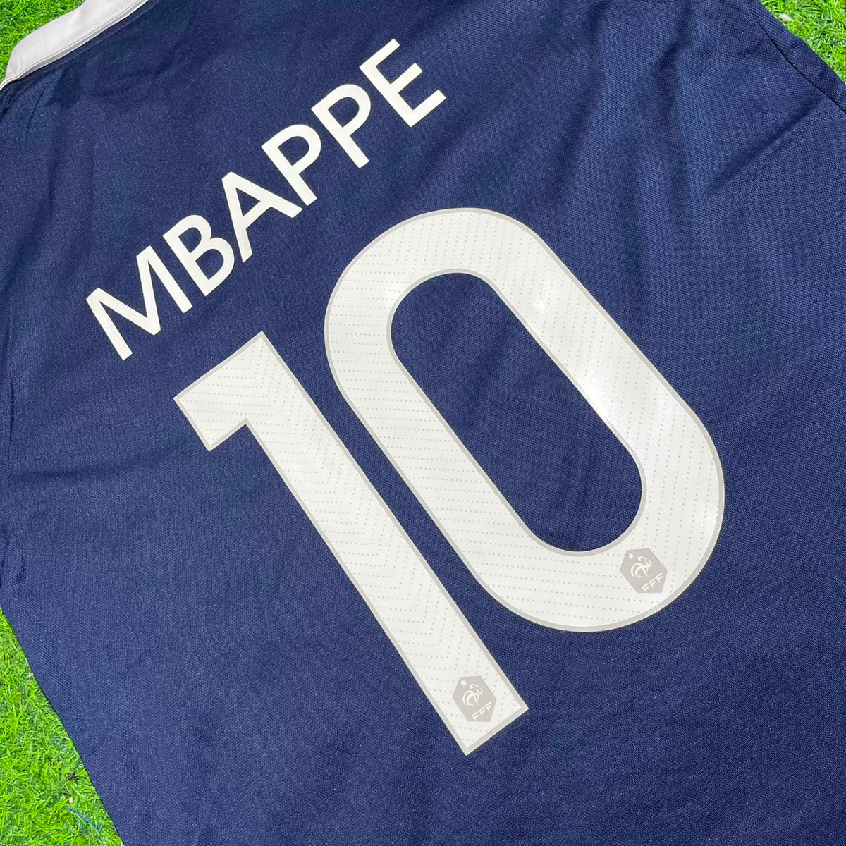 France Retro Football Jersey – Kylian Mbappe #10 – Detailed View