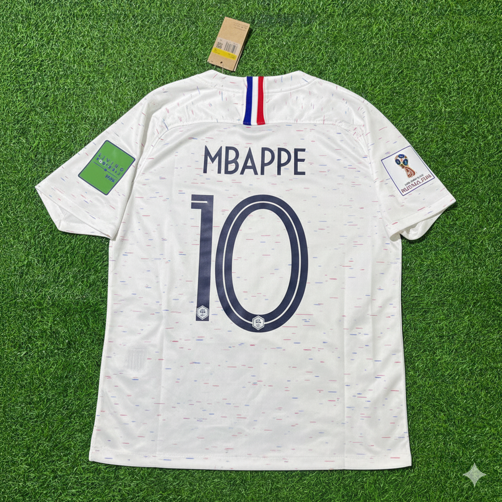 France 2018 World Cup Kit Jersey – Kylian Mbappe 10- – Back View