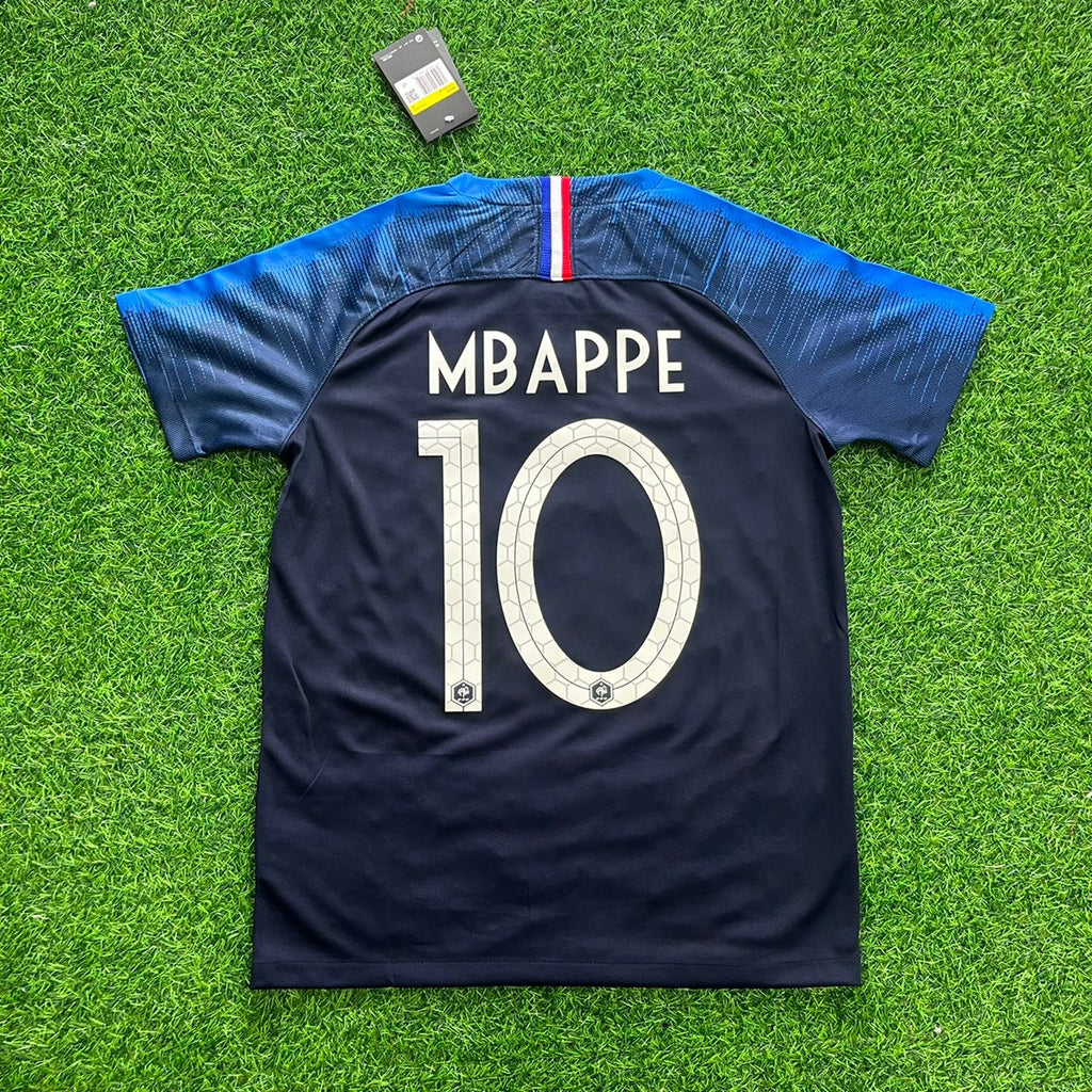 Kylian Mbappe France 2018 World Cup Final Retro Jersey – 4