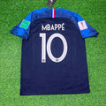 Kylian Mbappe France 2018 World Cup Final Retro Jersey – Back View