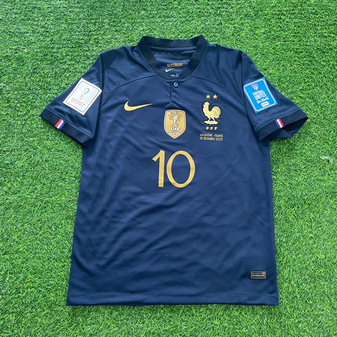 Kylian Mbappe France 2022 World Cup Final Retro Jersey – 4