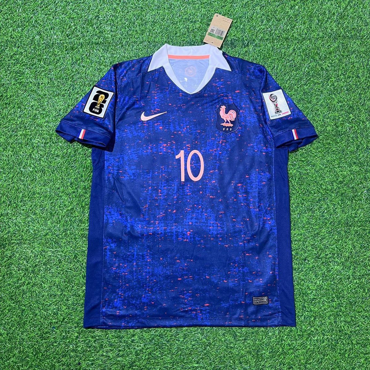 France 2026 World Cup Football Jersey – Kylian Mbappé – Front View