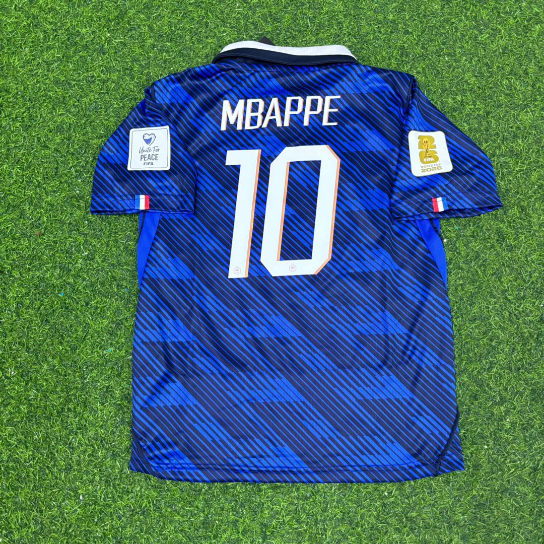 France 2026 World Cup Blue New Season Football Jersey – Kylian Mbappé – Back View
