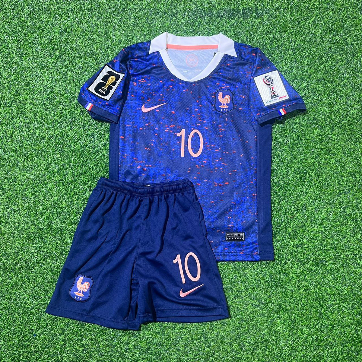 France 2026 World Cup New Season Football Jersey – Kylian Mbappé – Front View