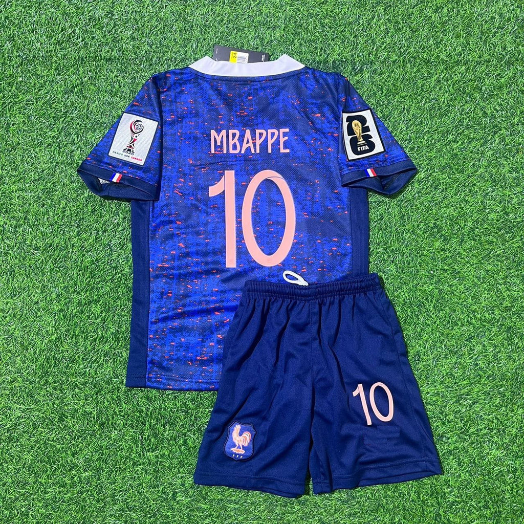 France 2026 World Cup New Season Football Jersey – Kylian Mbappé – Back View