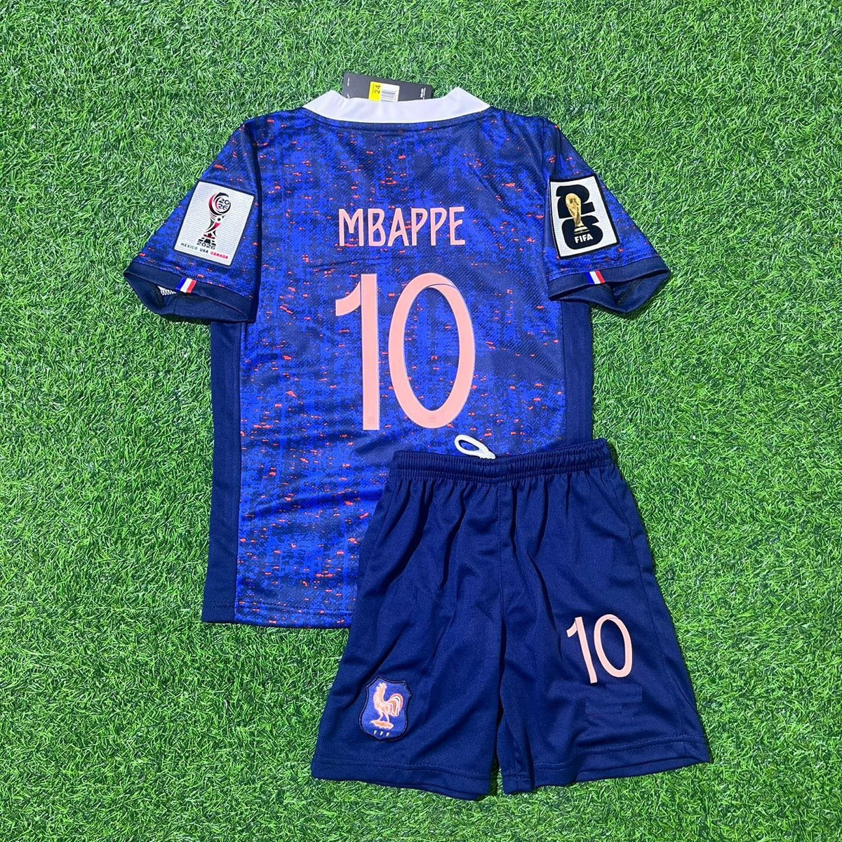 France 2026 World Cup New Season Football Jersey – Kylian Mbappé – Back View