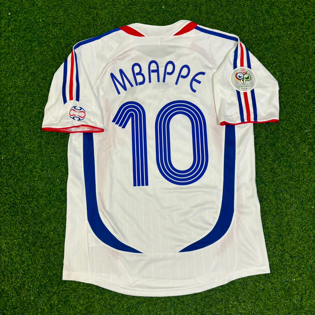 Kylian Mbappe France Commemorative White Retro Kit – Back View