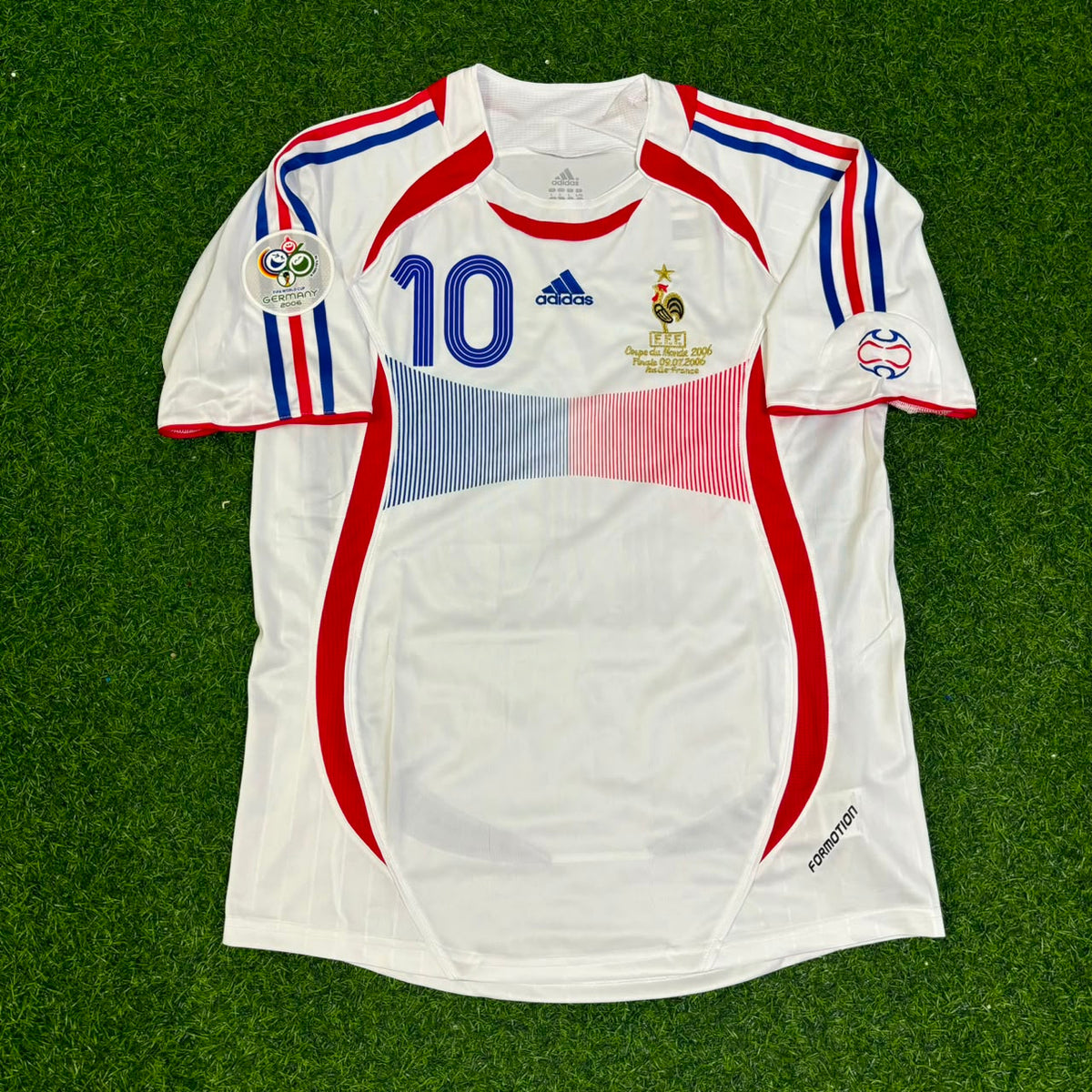 Kylian Mbappe France Commemorative White Retro Kit – Front View