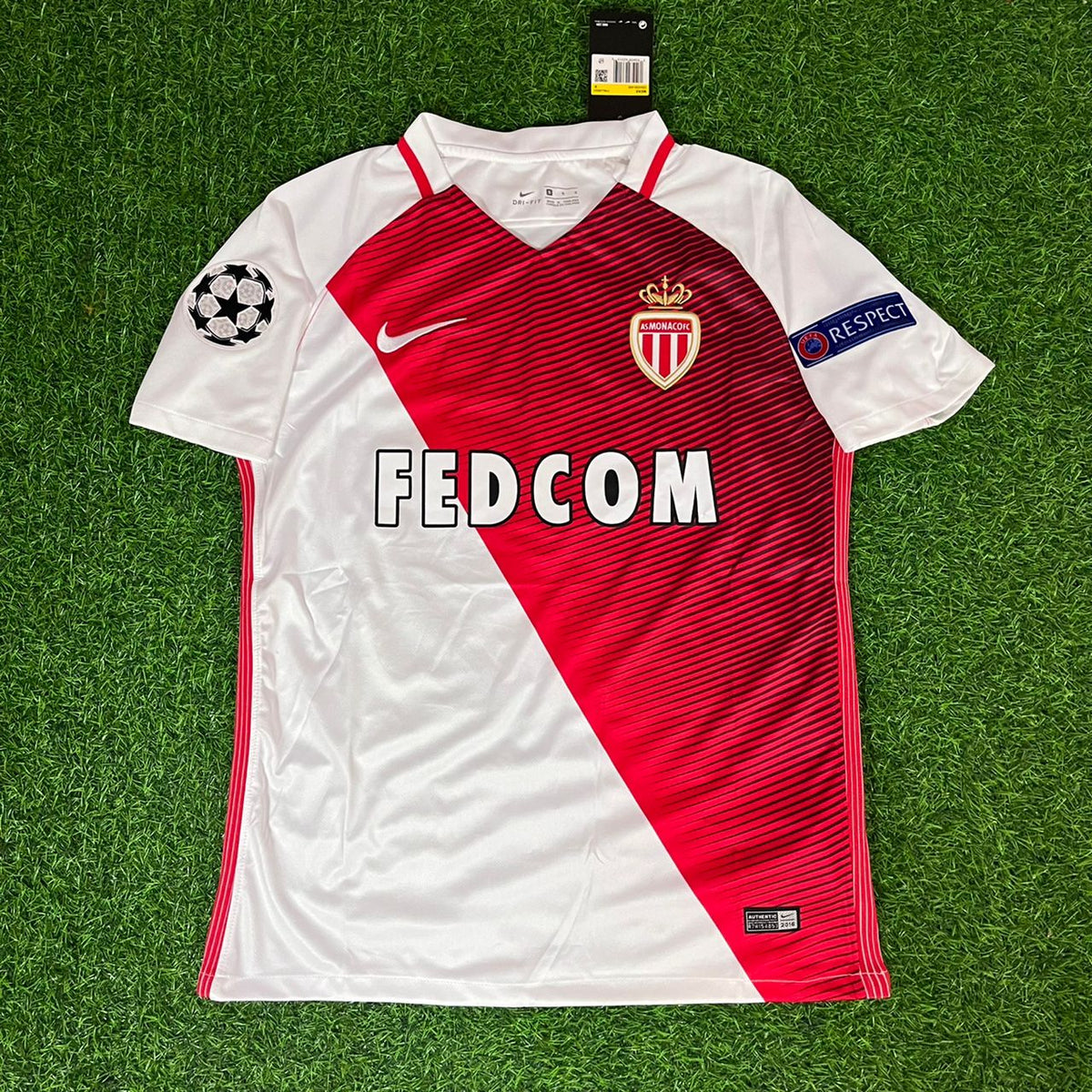 Bernardo Silva Monaco 2016 2017 Retro Jersey – Detailed View