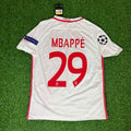 Kylian Mbappe Monaco 2016 2017 Retro Jersey – Back View