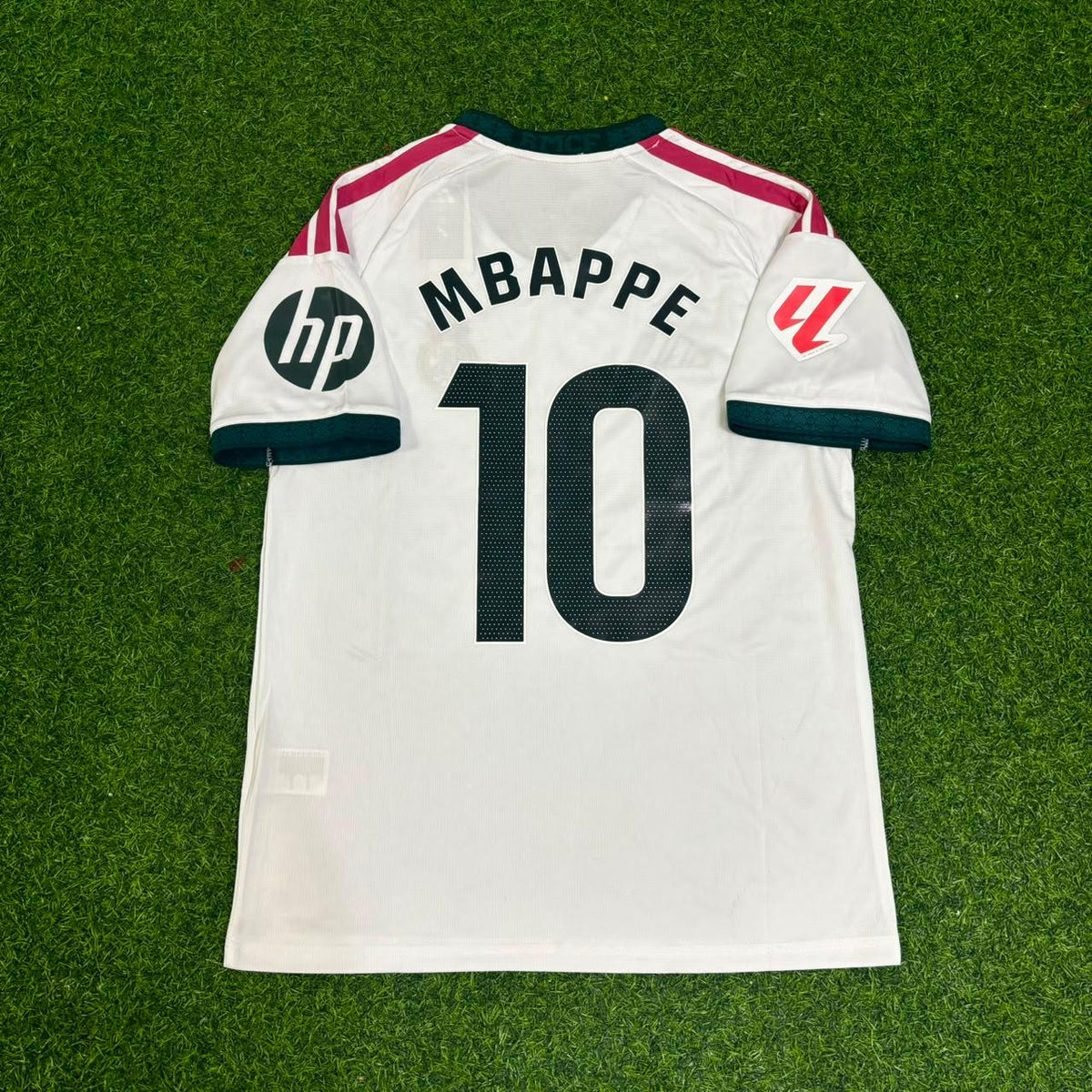 Kylian Mbappe White Football Jersey – Back View