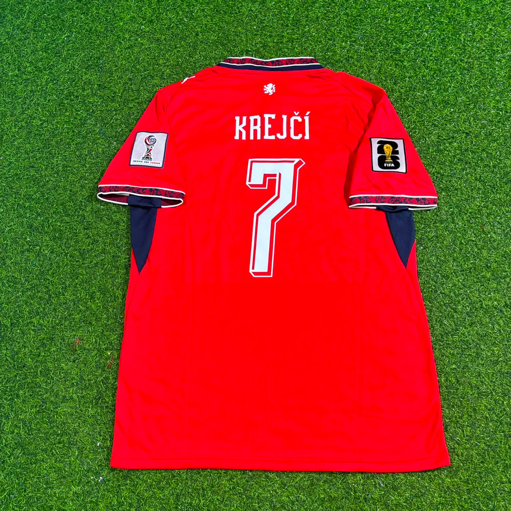 Ladislav Krejčí #7 Czech Republic Czechia 2026 World Cup Football Jersey – Back View
