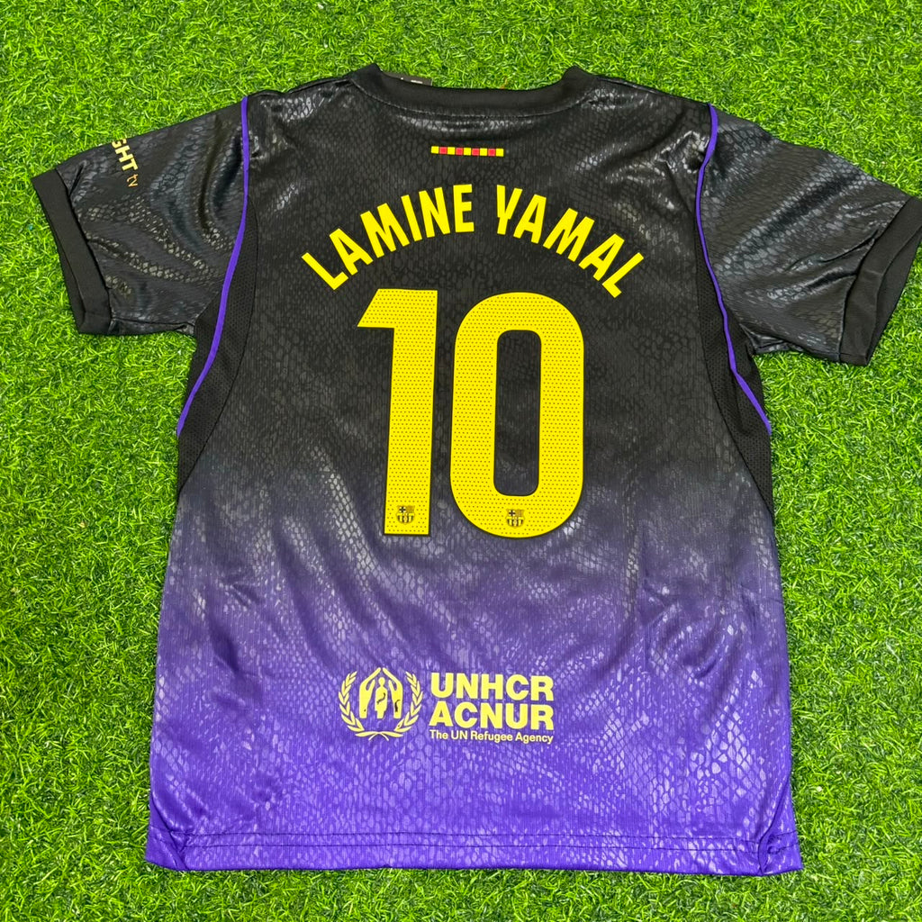 Lamine Yamal #10 Barcelona New Season Away Jersey – Back View