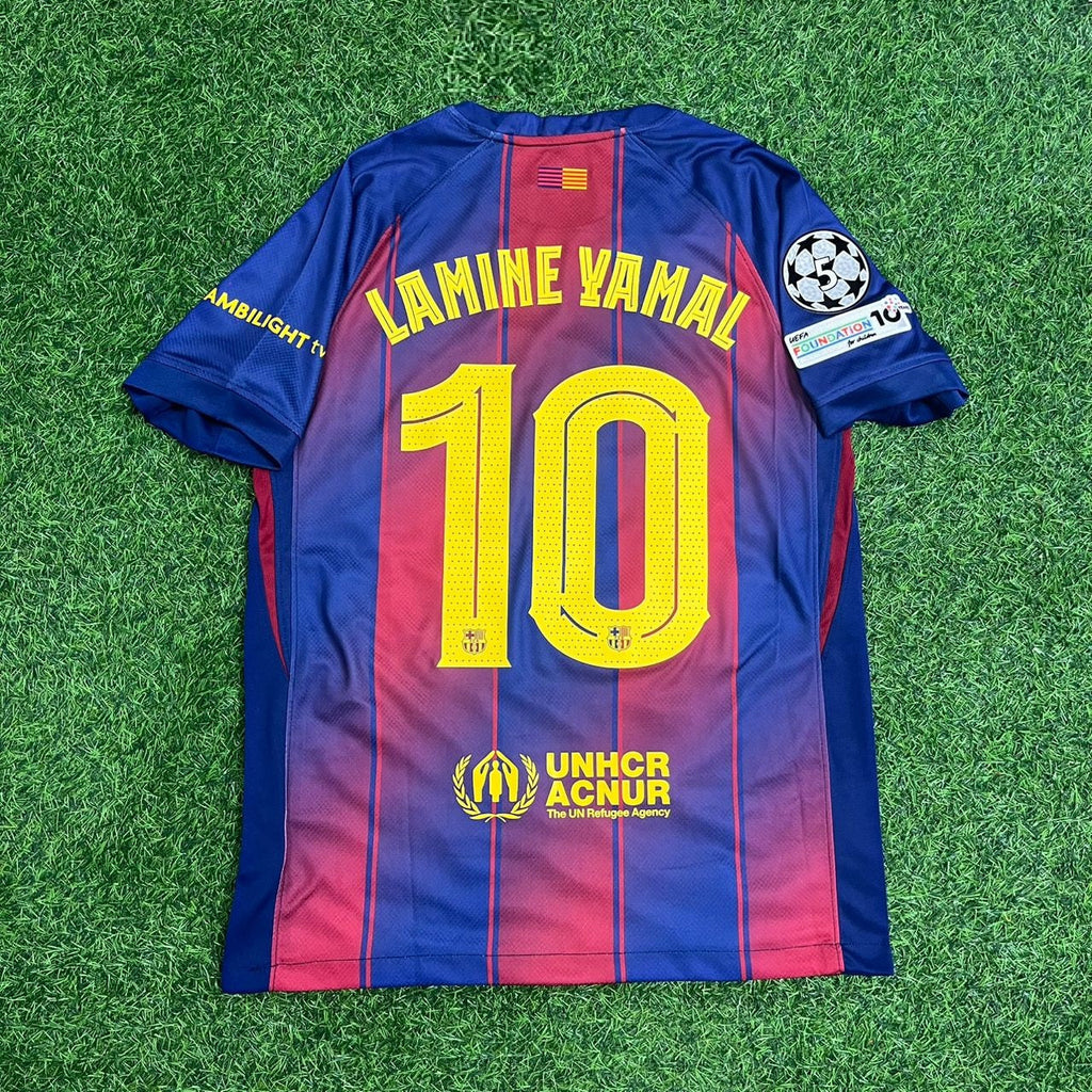 2026 Lamine Yamal Barcelona Home Number 10 Home Football Jersey – Back View