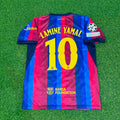 Lamine Yamal #10 Barcelona 2027 New Season Champions League Patch Home Jersey – Back View