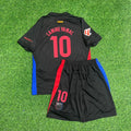 Lamine Yamal #10 Barcelona Black Football Jersey – Back View