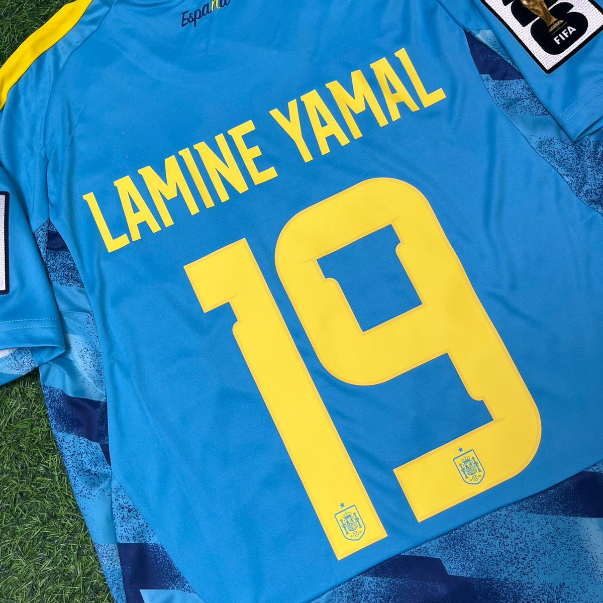 Lamine Yamal Spain 2026 World Cup Blue Special Football Jersey – Detailed View