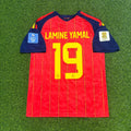 Lamine Yamal Spain 2026 World Cup Home Football Jersey – Back View