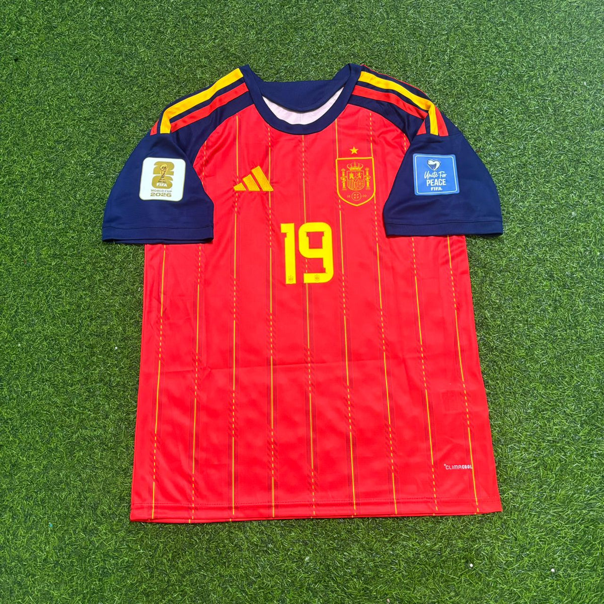 Lamine Yamal Spain 2026 World Cup Home Football Jersey – Front View