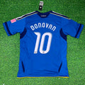 Landon Donovan LA Galaxy 11/12 Season Away Retro Blue Football Jersey – Back View
