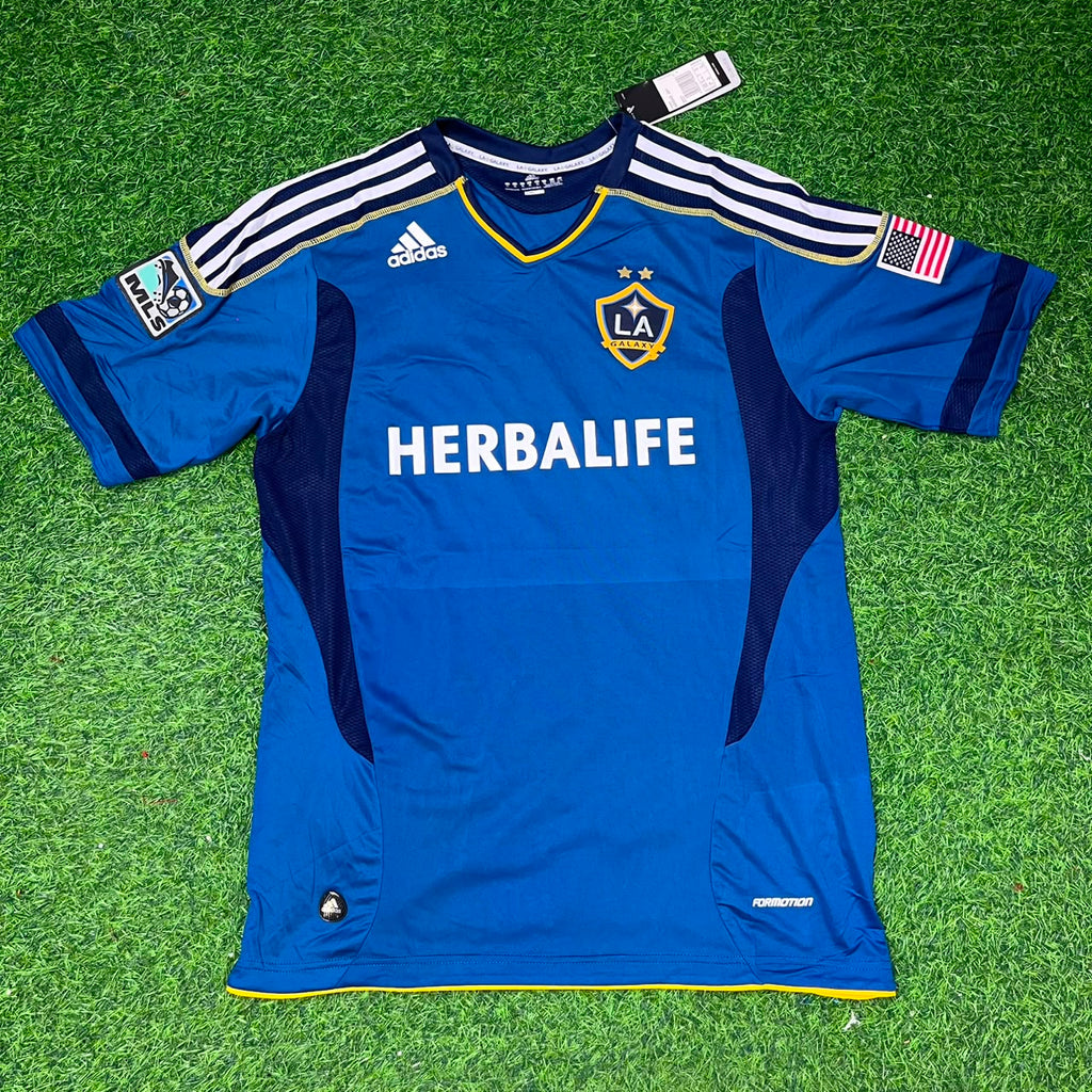 Landon Donovan LA Galaxy 11/12 Season Away Retro Blue Football Jersey – Front View