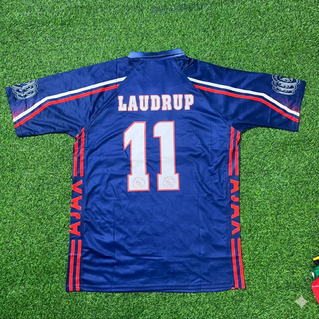 Ajax 1997/98 Retro Football Jersey – Michael Laudrup – Back View