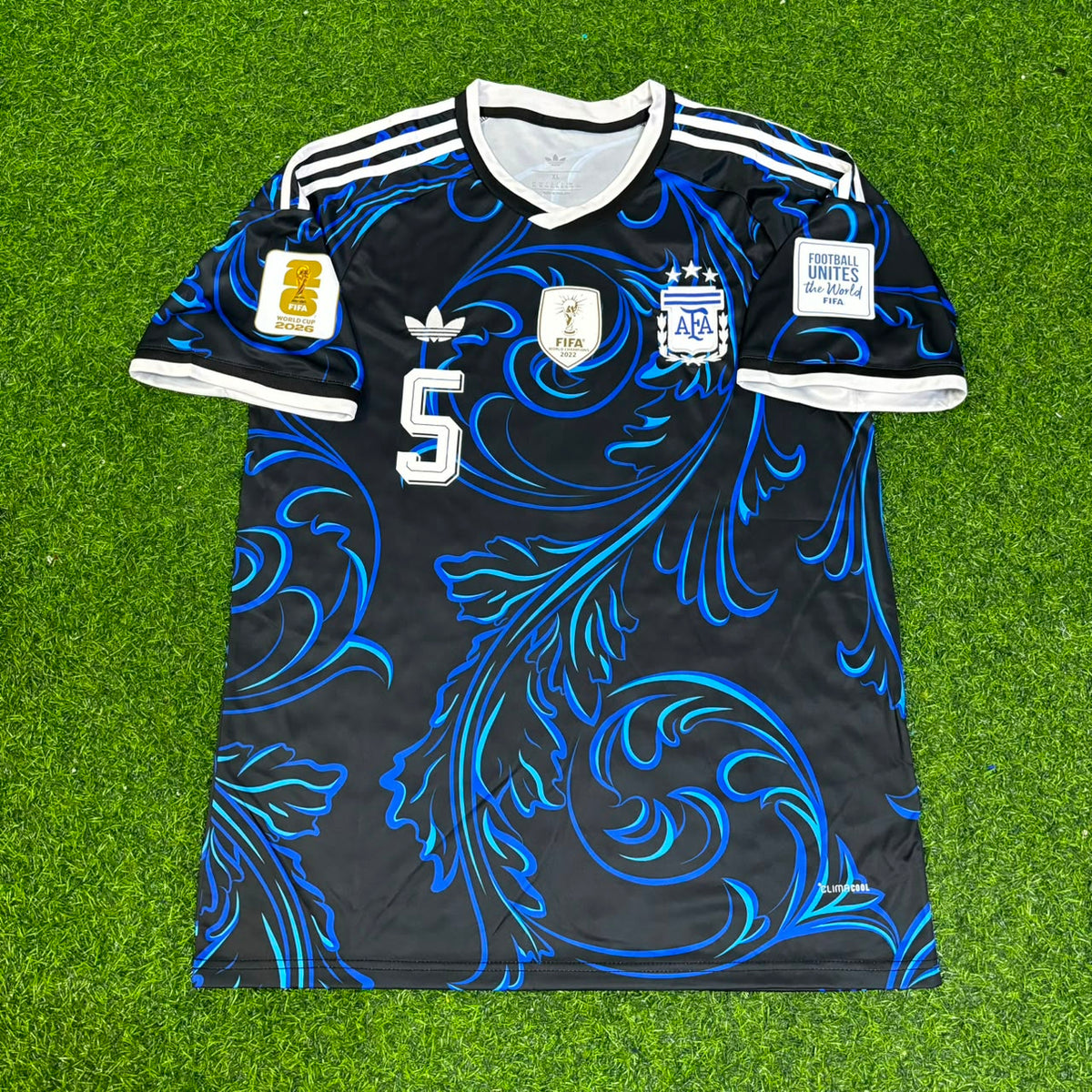 Argentina 2026 World Cup New Season Football Jersey – Leandro Paredes #5 – Front View
