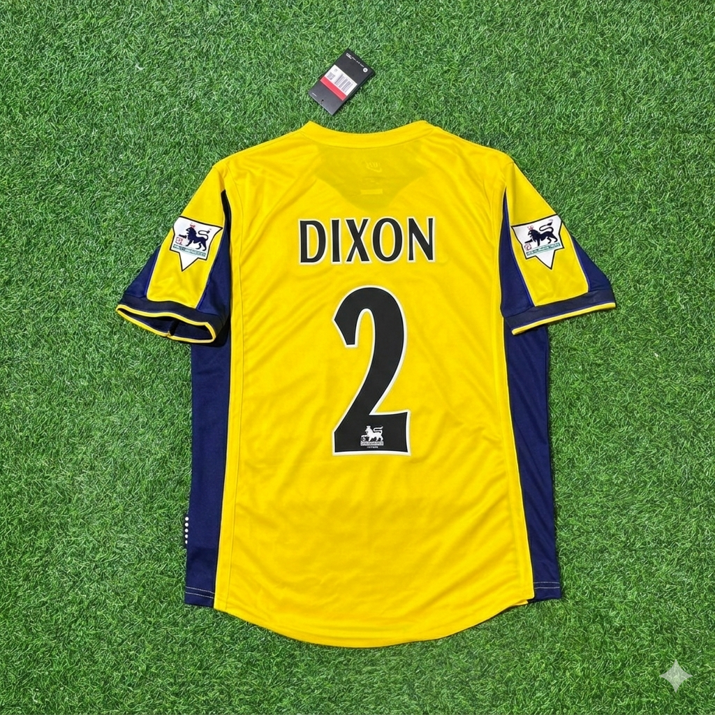 2000 Lee Dixon - Arsenal Retro Football Jersey – Back View