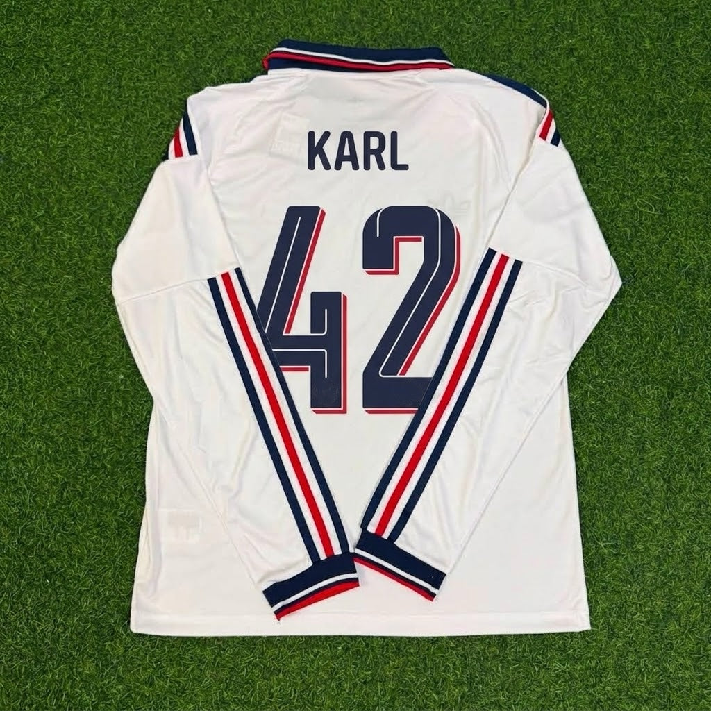 Lenart Karl #42 Bayern Munchen 2027 Away Long Sleeve New season – Back View