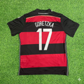 Leon Goretzka Germany Deutschland 2014 World Cup Brazil Black Red Retro Jersey – Back View