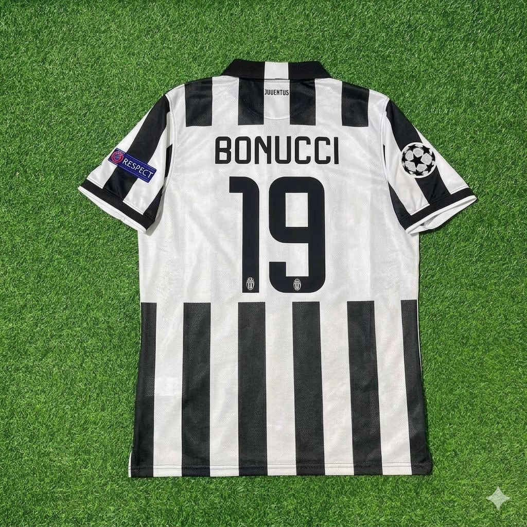 Juventus 2014 2015 Retro Jersey – Leonardo Bonucci 19- – Back View