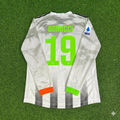 Leonardo Bonucci #19 Juventus 2019-2020 Long Sleeve Retro Football Jersey – Back View