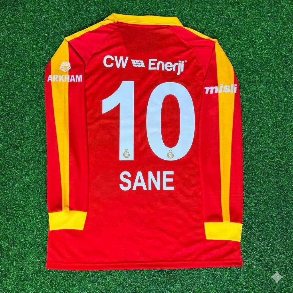 Galatasaray Legendary Retro Vintage Long Sleeve Football Jersey – Leroy Sane – Back View