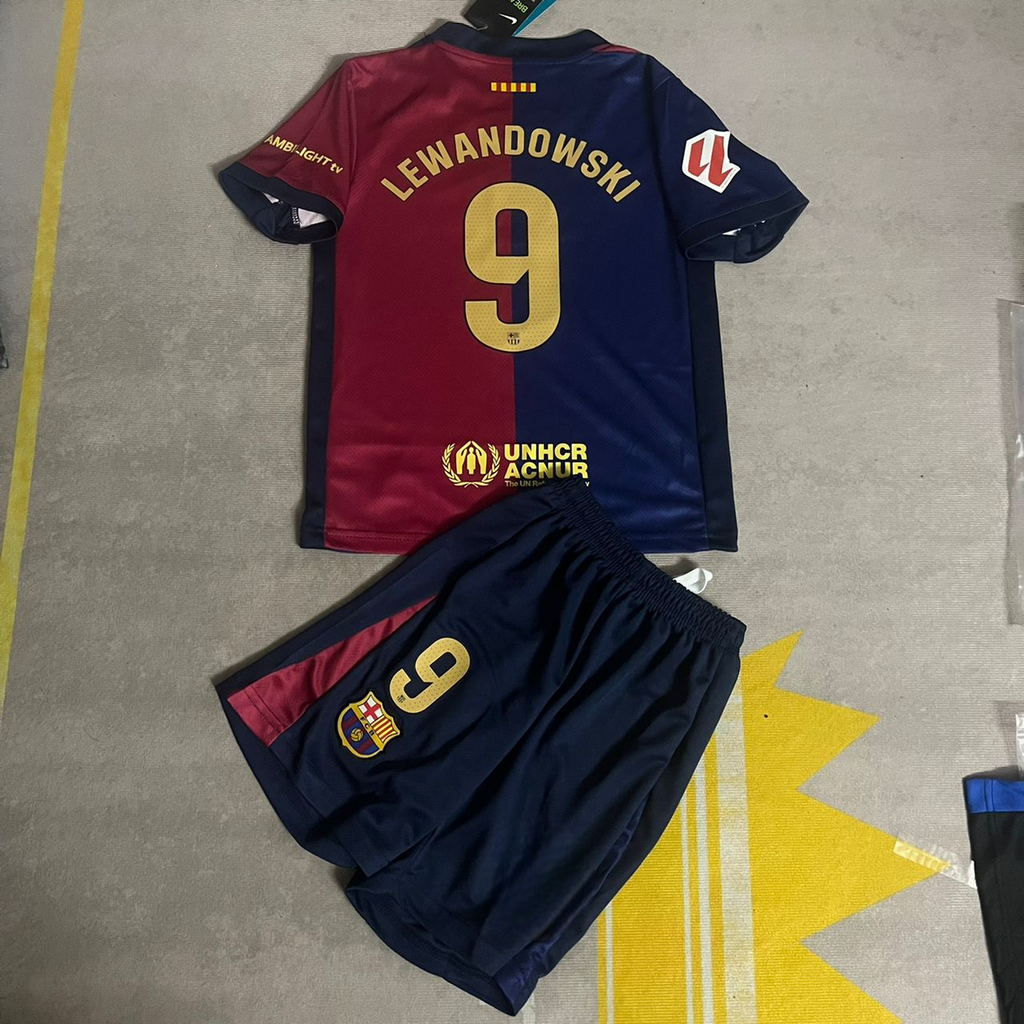 Robert Lewandowski Barcelona Kids Kit Kindertrui (Ages 3-13) – Back View