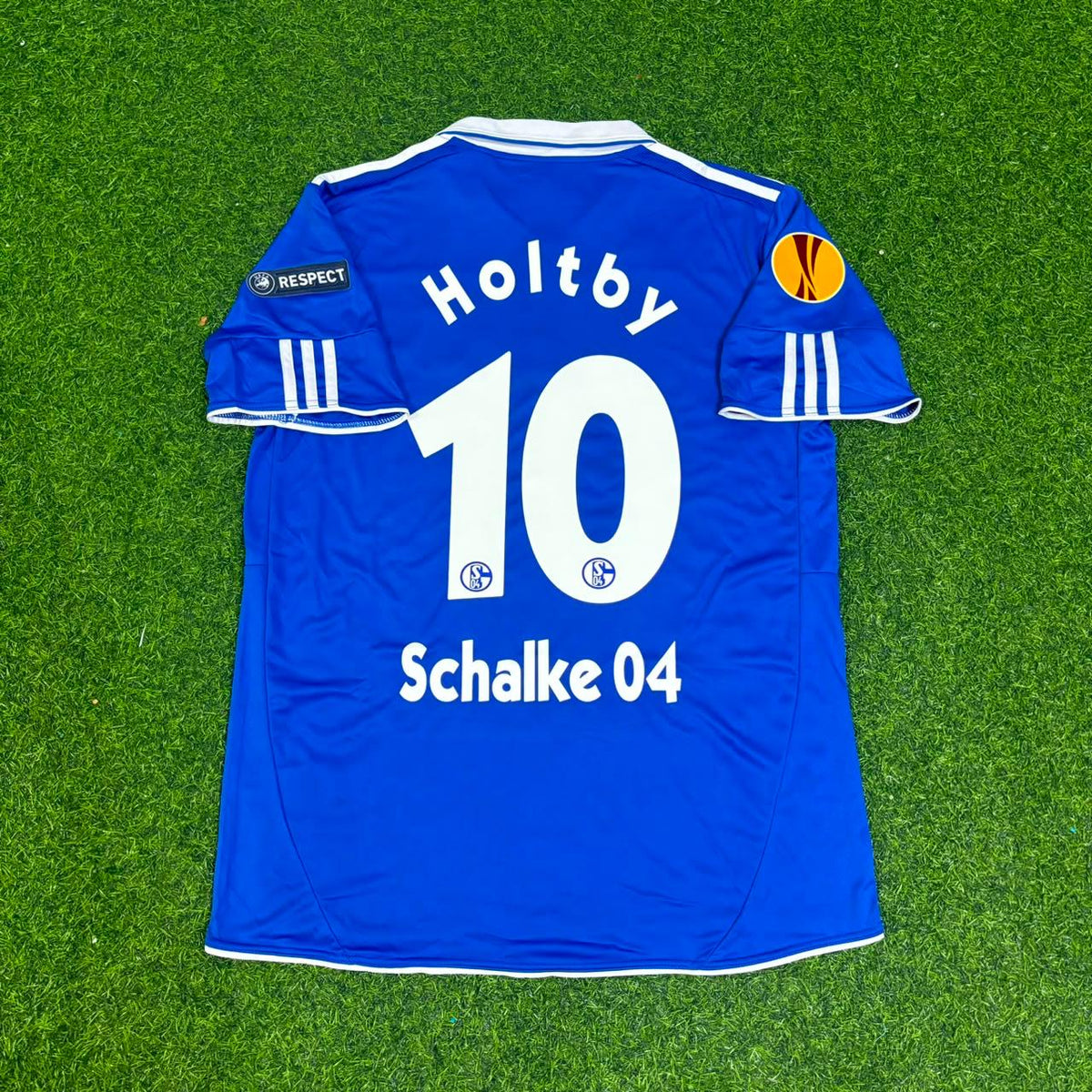 2011 Lewis Holtby Schalke 04 2012 Retro Football Jersey – Back View
