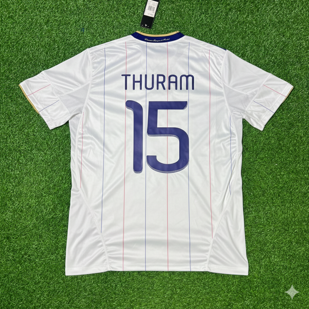 France EURO 2004 Retro Football Jersey – Lilian Thuram – Back View