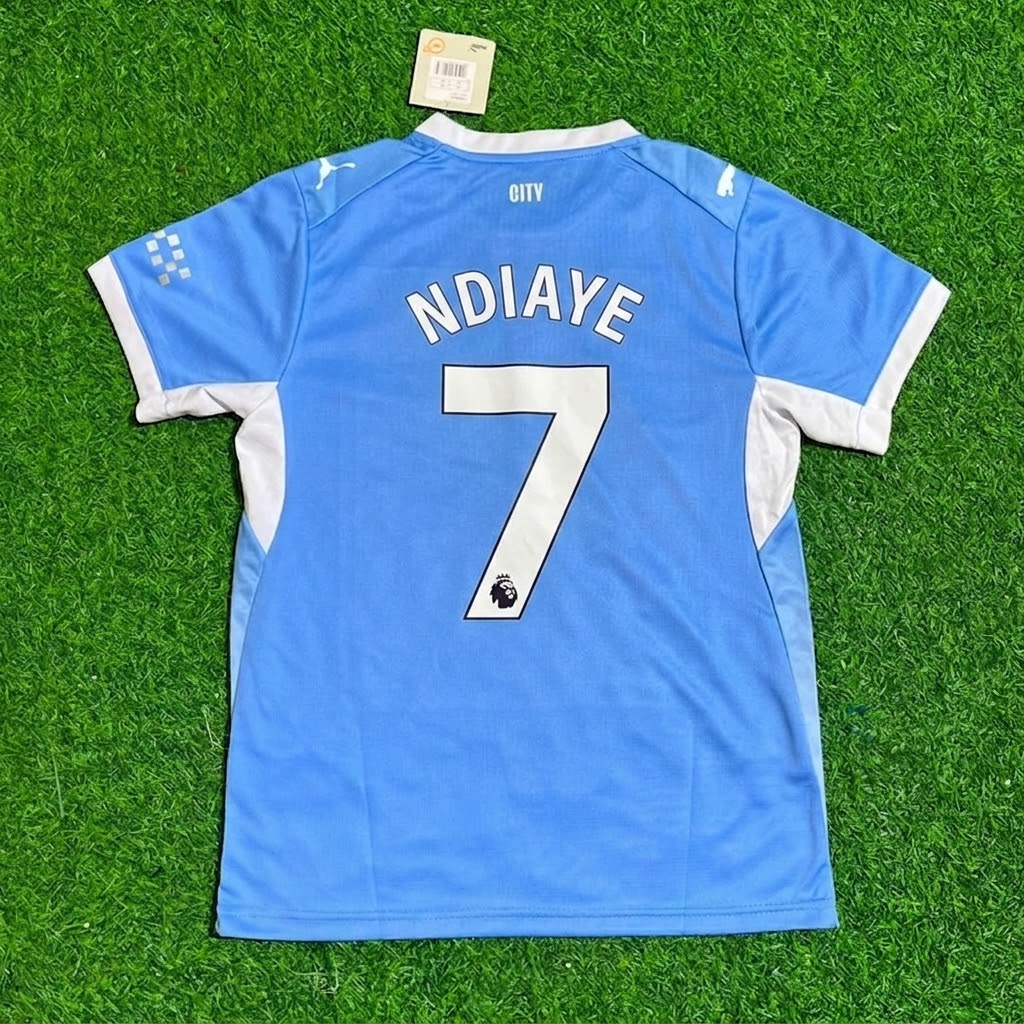 Iliman Ndiaye #7 Manchester City 2026-27 Home New Season Jersey – Back View